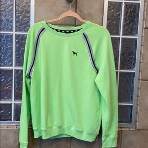 Lg Like green Pink Victoria Secret Sweatshirt